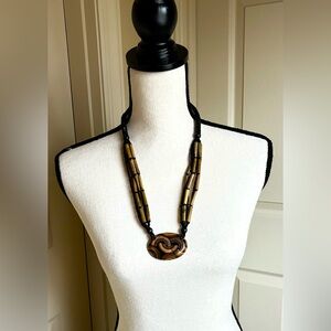 Chicos Wooden Necklace